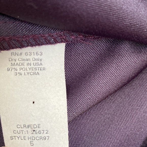 Vintage Rampage Plum Burgundy Bodycon Slip Dress Size 5 - Picture 8 of 12